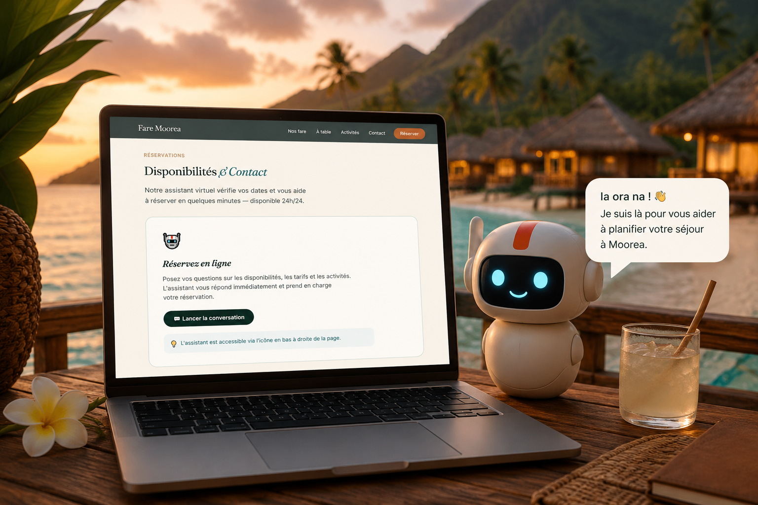 Assistant virtuel Fare Moorea
